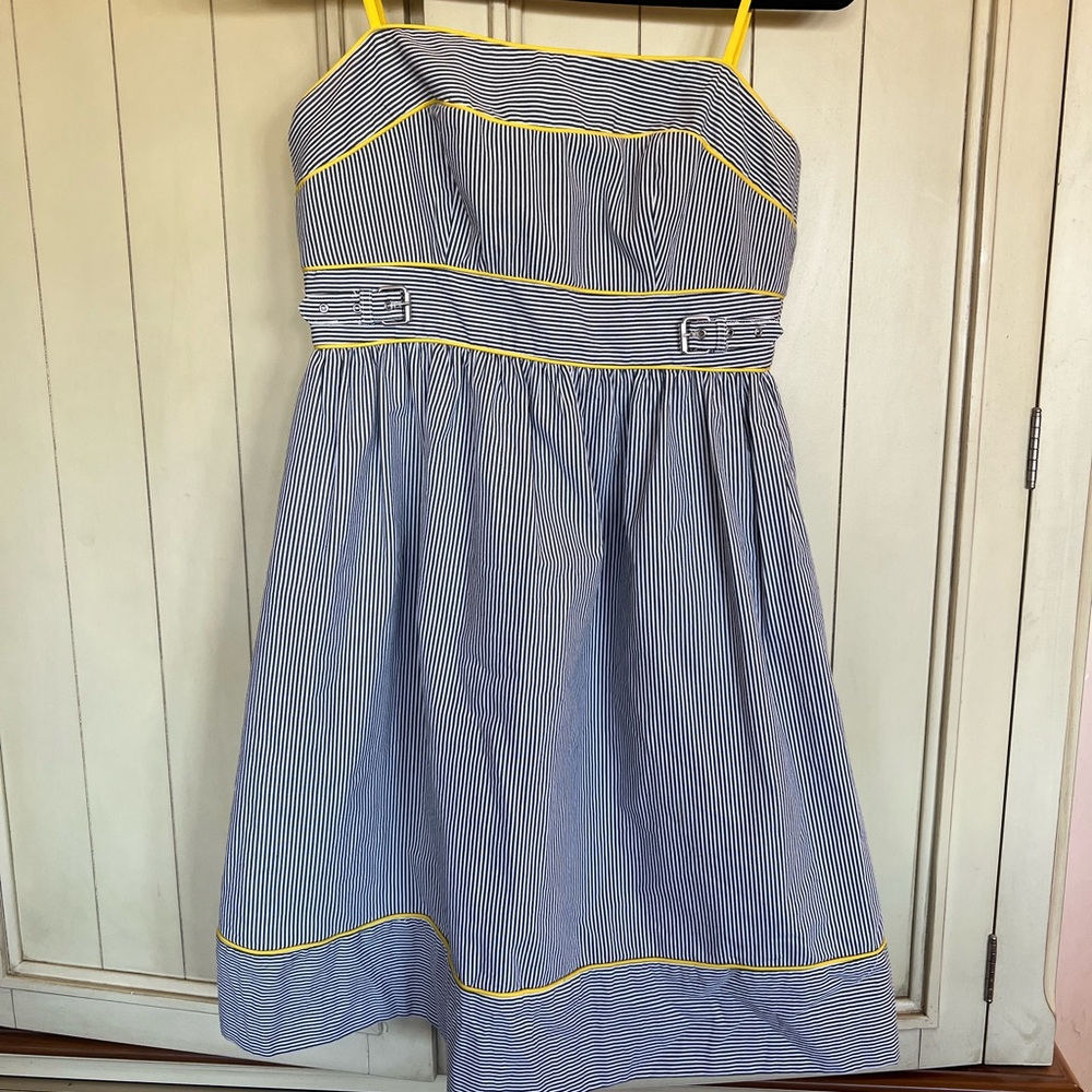 London Times Striped Stunning Sundress